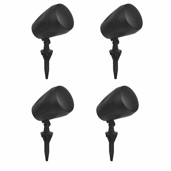 Earthquake Sound PCS6.5 Landscape Speaker with LSA6.5 stand, Pendant Ceiling or Wall Mounted - 25V/70V/100V/8-Ohm Selectable (4 Pack)