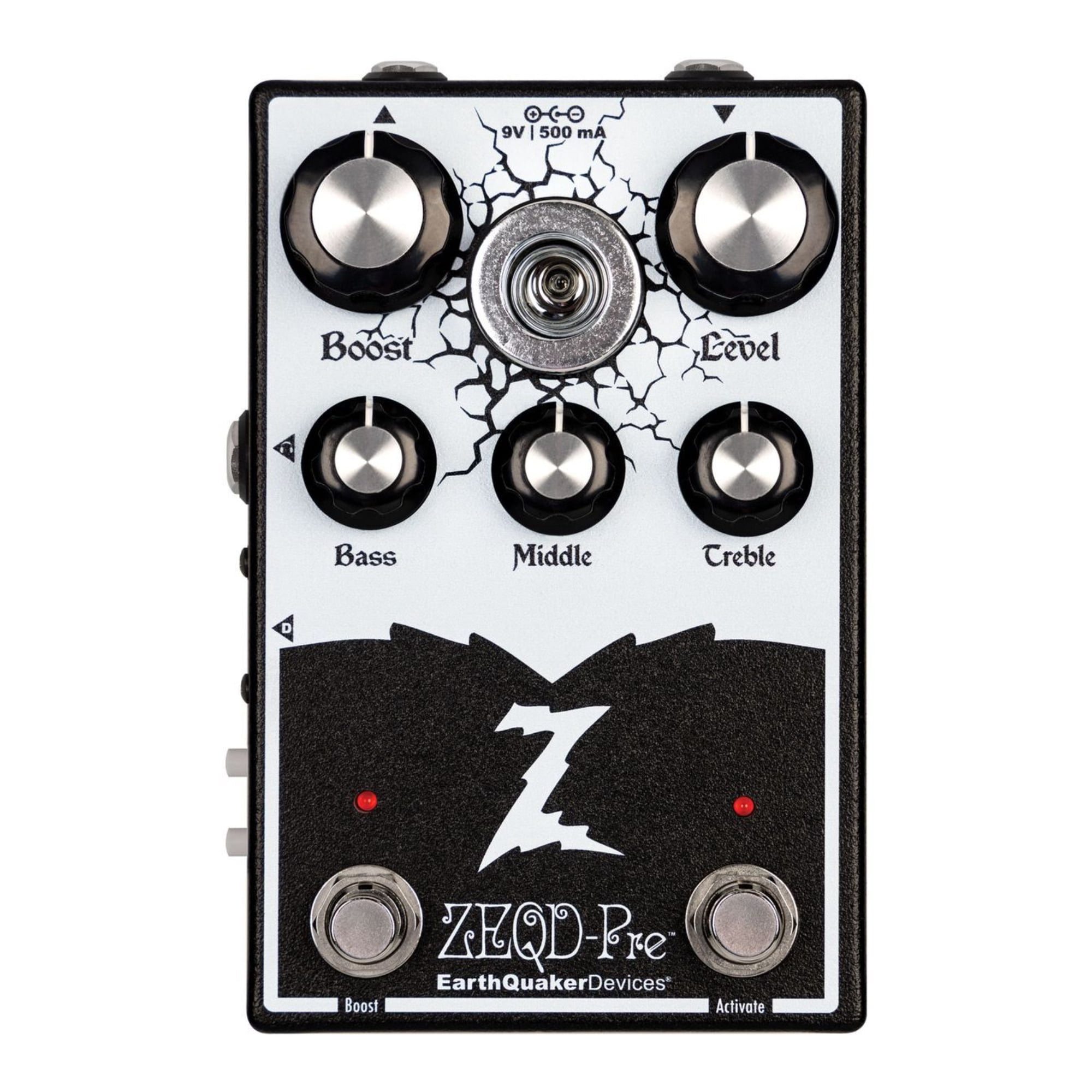 Earthquaker ZEQD-Pre All-Analog Tube Preamp with EF86 Tube, Passive 3-Band EQ, Analog Cabinet Simulation