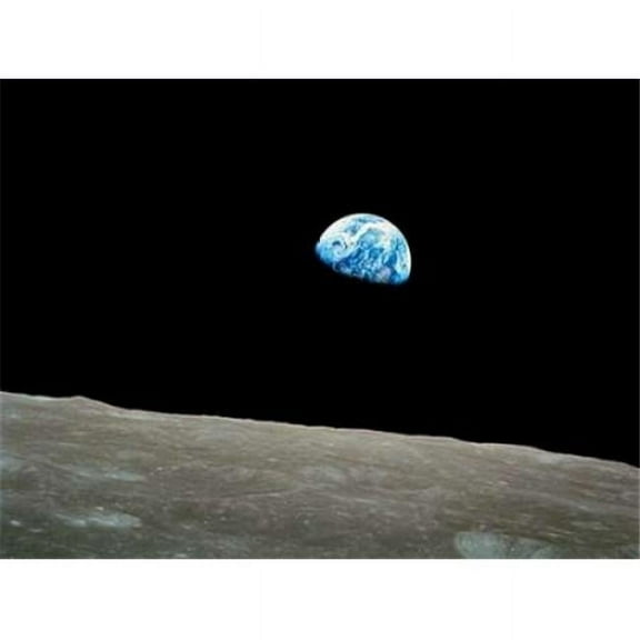 Earthrise Apollo 8 December 24 1968 Poster Print by Nasa, 9 x 12 - Small