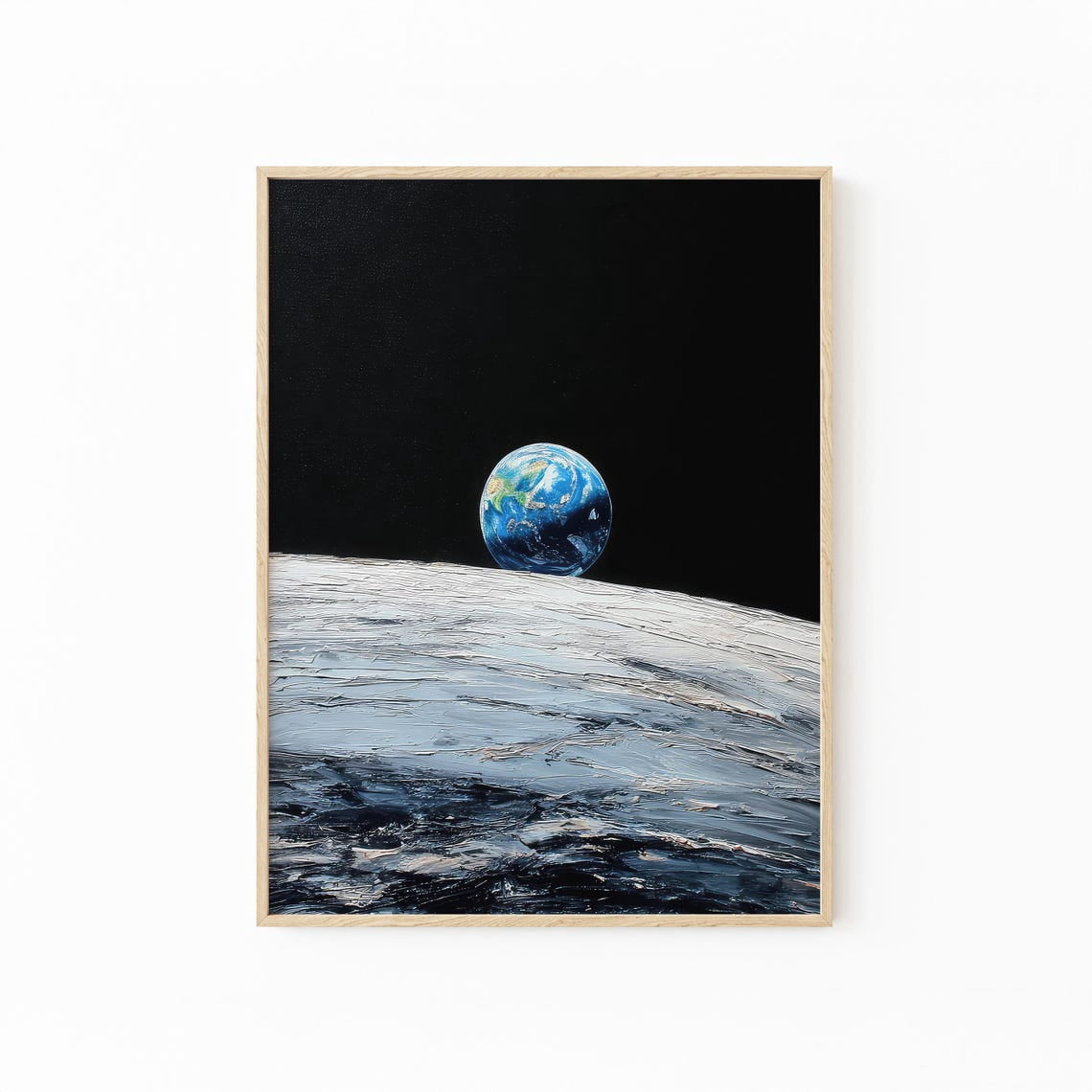 Earthrise Celestial Space Wall Art Print, Bedroom Home Decor - Walmart.com