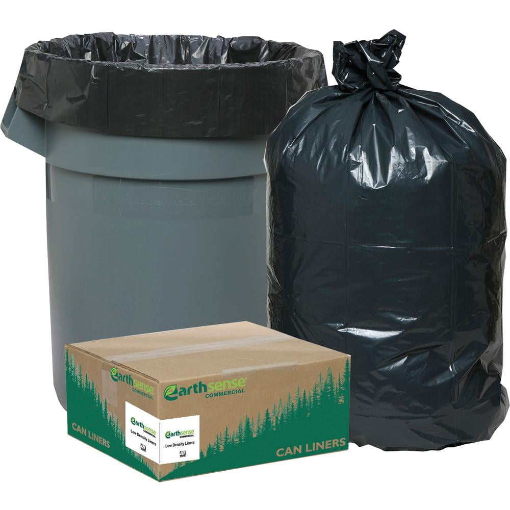 Earthsense Commercial Black Can Liners, 7-10 Gallon, 500 Count