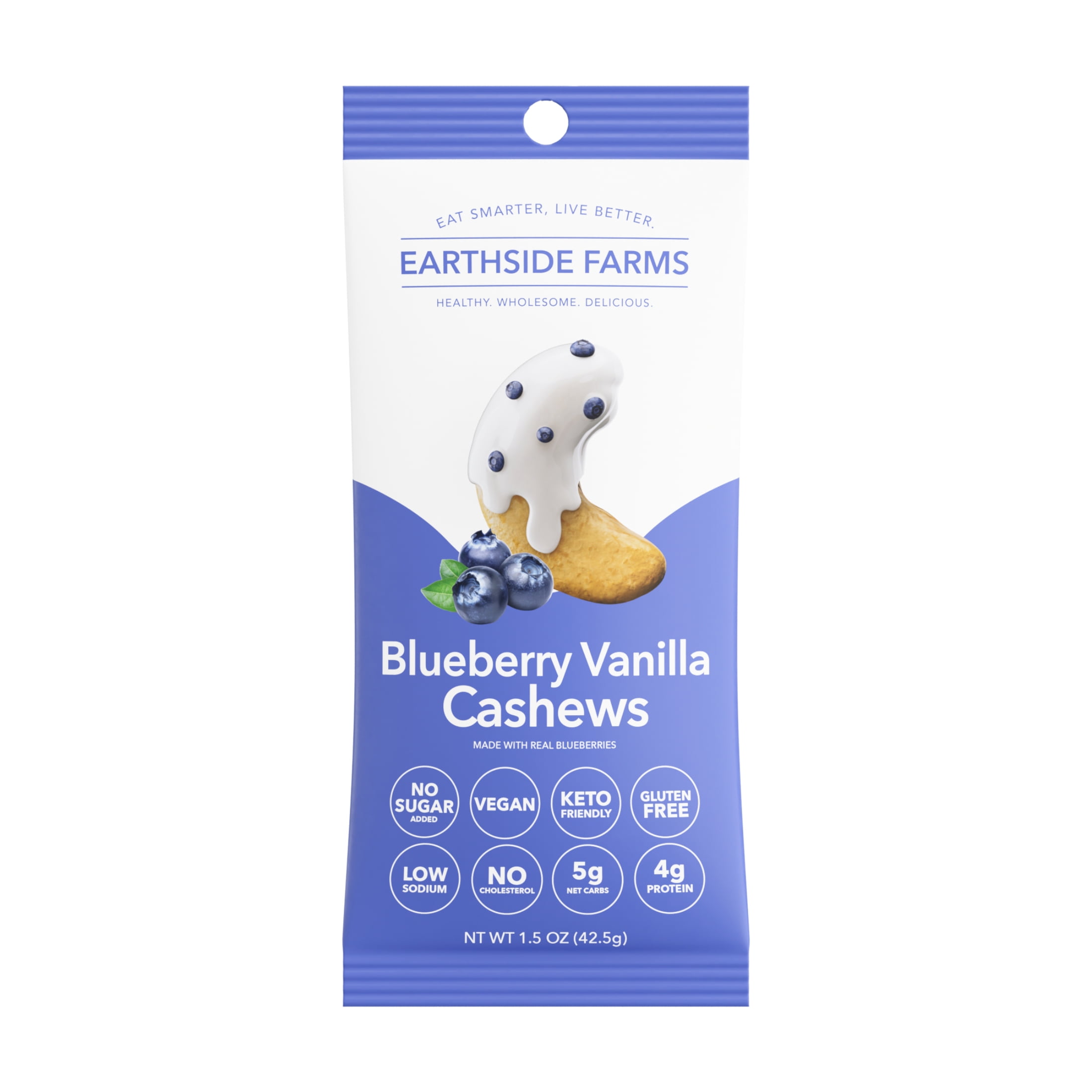 Earthside Farms, Blueberry Vanilla Cashews, 1.5 oz