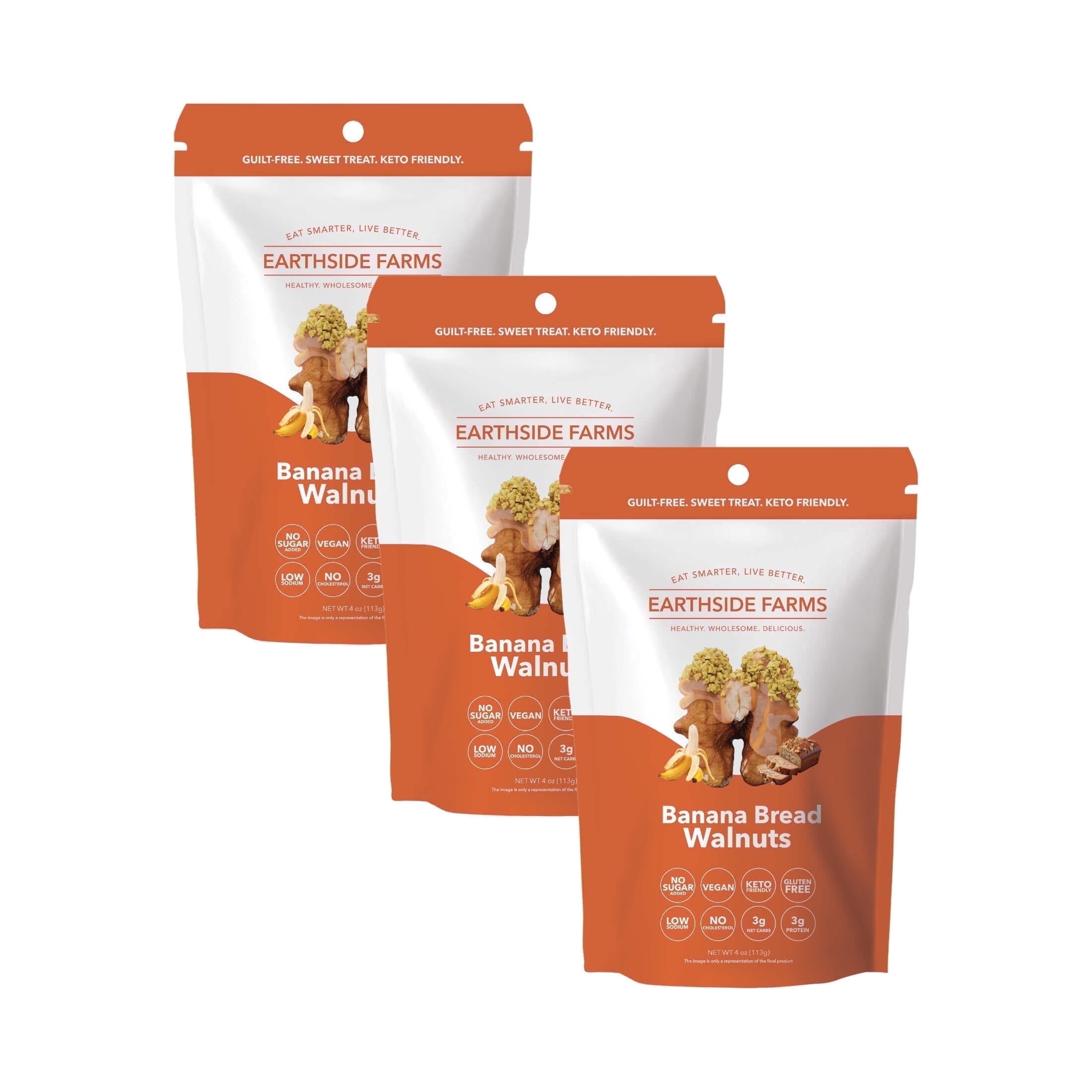 Earthside Farms Banana Bread Walnuts 4 oz