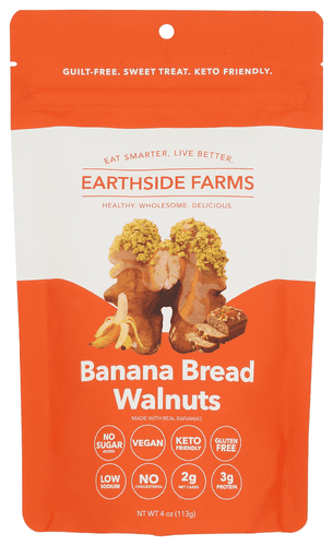 Earthside Farms Walnuts Banana Bread 4 oz (Pack of 10)