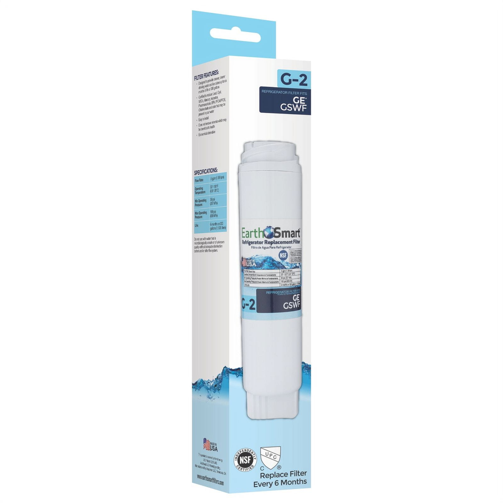 EarthSmart 300 gal Carbon Refrigerator Replacement Filter