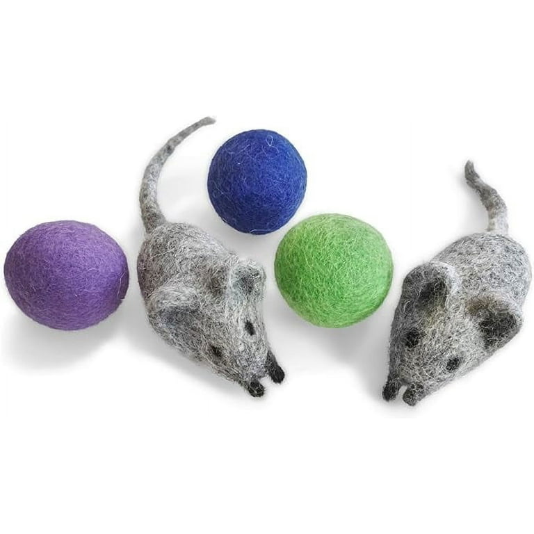 Felted wool cat toys discount