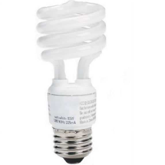 Earthtronics CF13SW1B2E 13W T2 Westpointe Ultra Mini Compact Fluorescent Bulb, Soft White