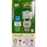 Earthtronics CF18351BT2E 18-watt Micro T2 Light Bulb