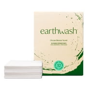 Earthwash Laundry Detergent Sheet, Ocean Breeze v2, 32 Concentrated Strips