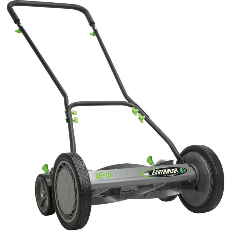 Earthwise 18 Push Reel Mower with Trailing Wheels 