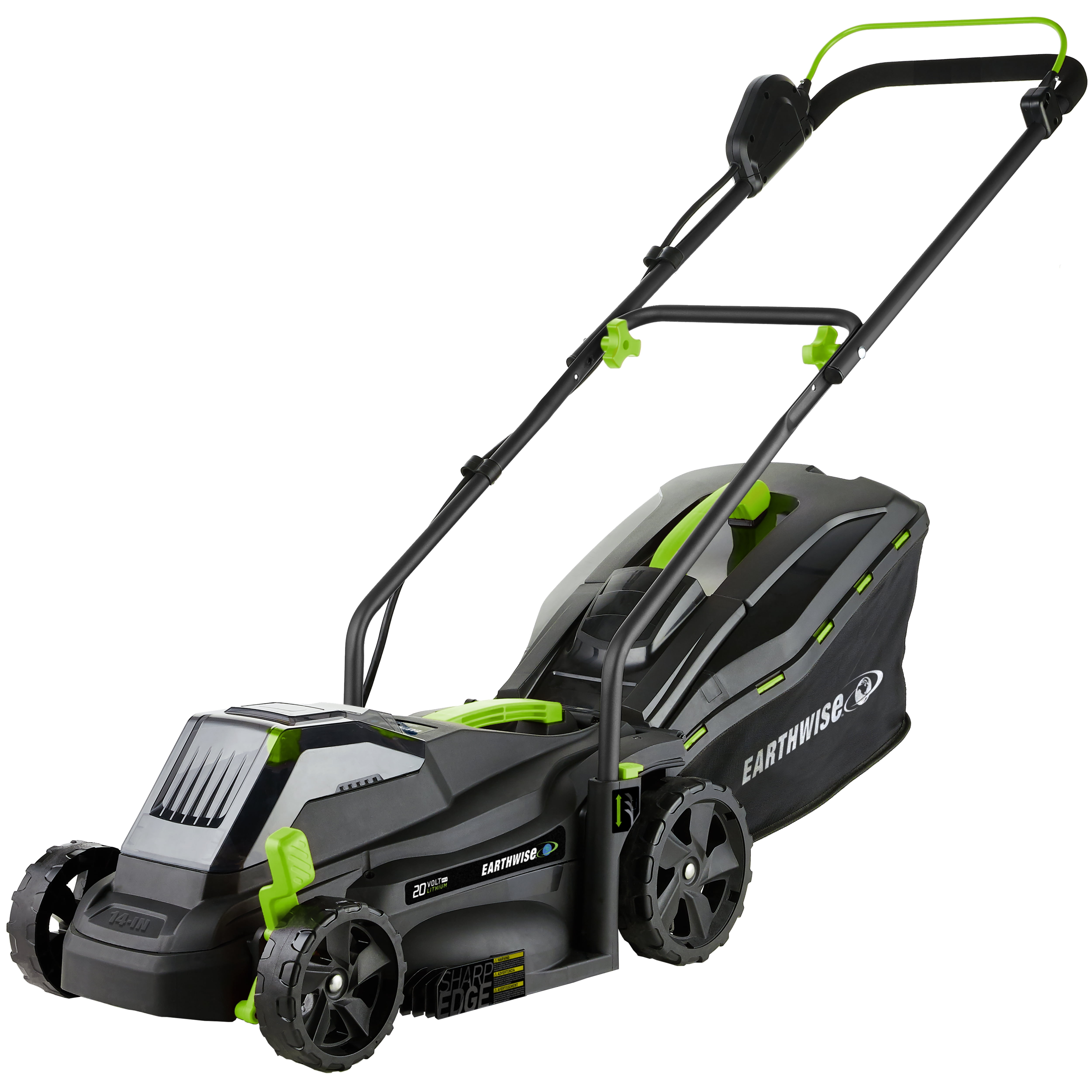Earthwise 62014 20 Volt 14 Inch Cordless Electric Mower 4.0Ah Battery Fast Charger Included
