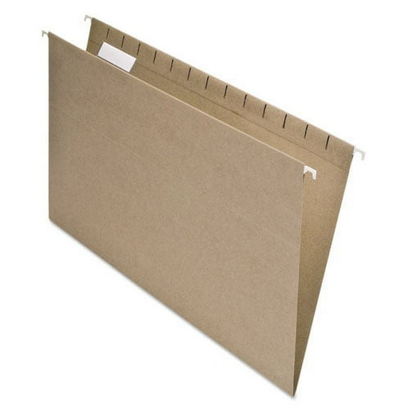 Earthwise By Pendaflex 100% Recycled Colored Hanging File Folders, Legal Size, 1/5-Cut Tab, Natural, 25/box | Bundle of 2 Boxes