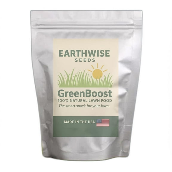 Earthwise Seed Company GreenBoost Grasses Natural Fertilizers, 10 lbs, Granular, 9.6-0-0 NPK, Fast Release, Covers up to 1000 Sq ft