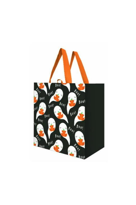 Halloween Boo Reusable Storage Tote 14" x 8"