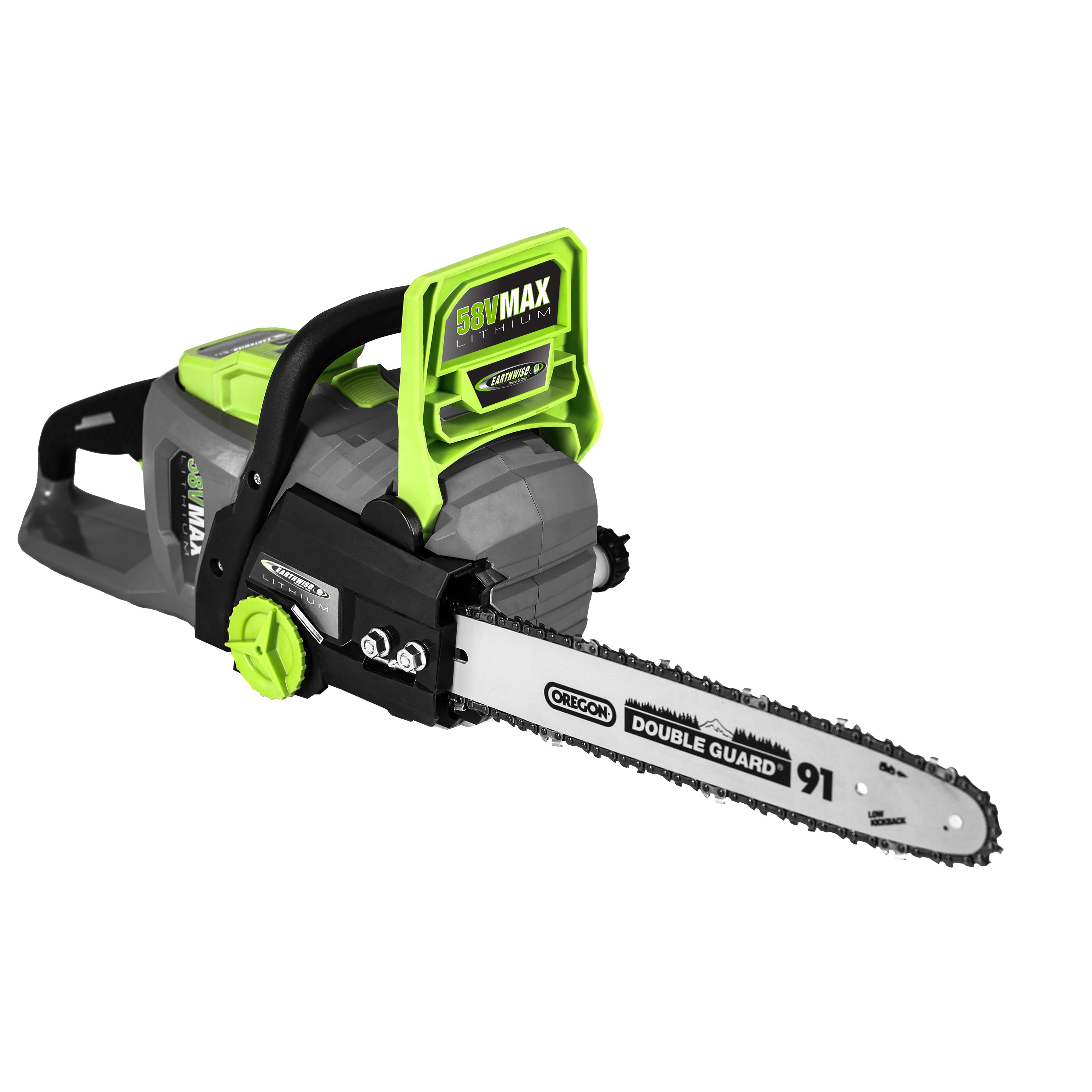 Earthwise LCS35814 14" 58-Volt Cordless Chainsaw, Brushless Motor (2Ah Battery and Charger Included) - image 1 of 5