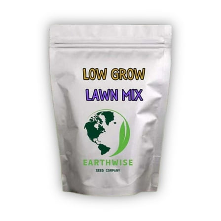 Earthwise Low Grow Alternative Lawn Mix, No Mow Grass Seed, 1/2 lb, Covers 200 sq. ft. Bare or 500 sq. ft. Overseed