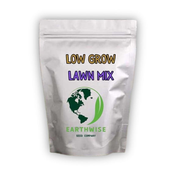 Earthwise Low Grow Alternative Lawn Mix, No Mow Grass Seed, 1/2 lb, Covers 200 sq. ft. Bare or 500 sq. ft. Overseed
