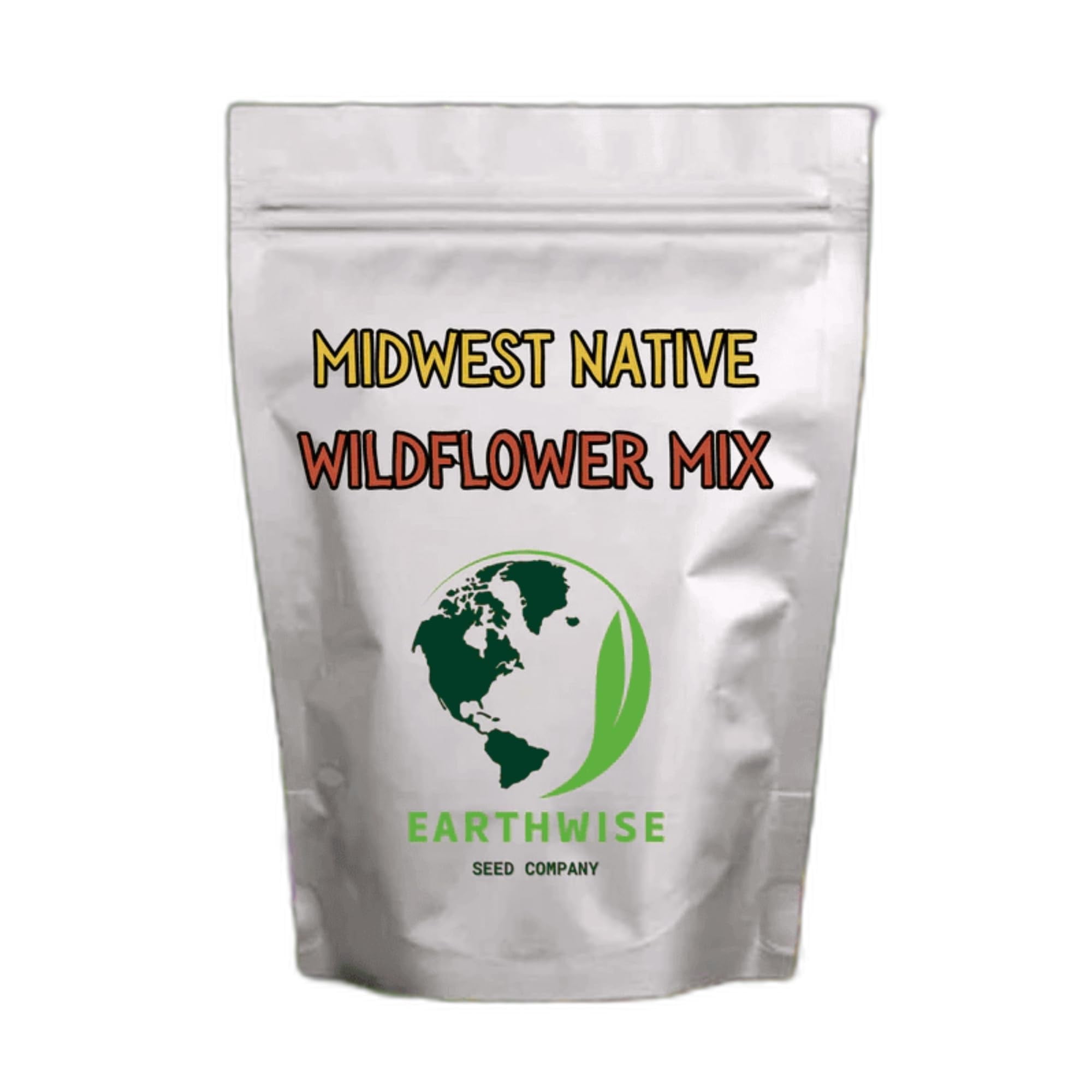 Earthwise Midwest Native Wildflower Seed Mix, 1/4 lb, Covers 250 sq ft, Region-Specific Flowers for Pollinators & Meadowscaping