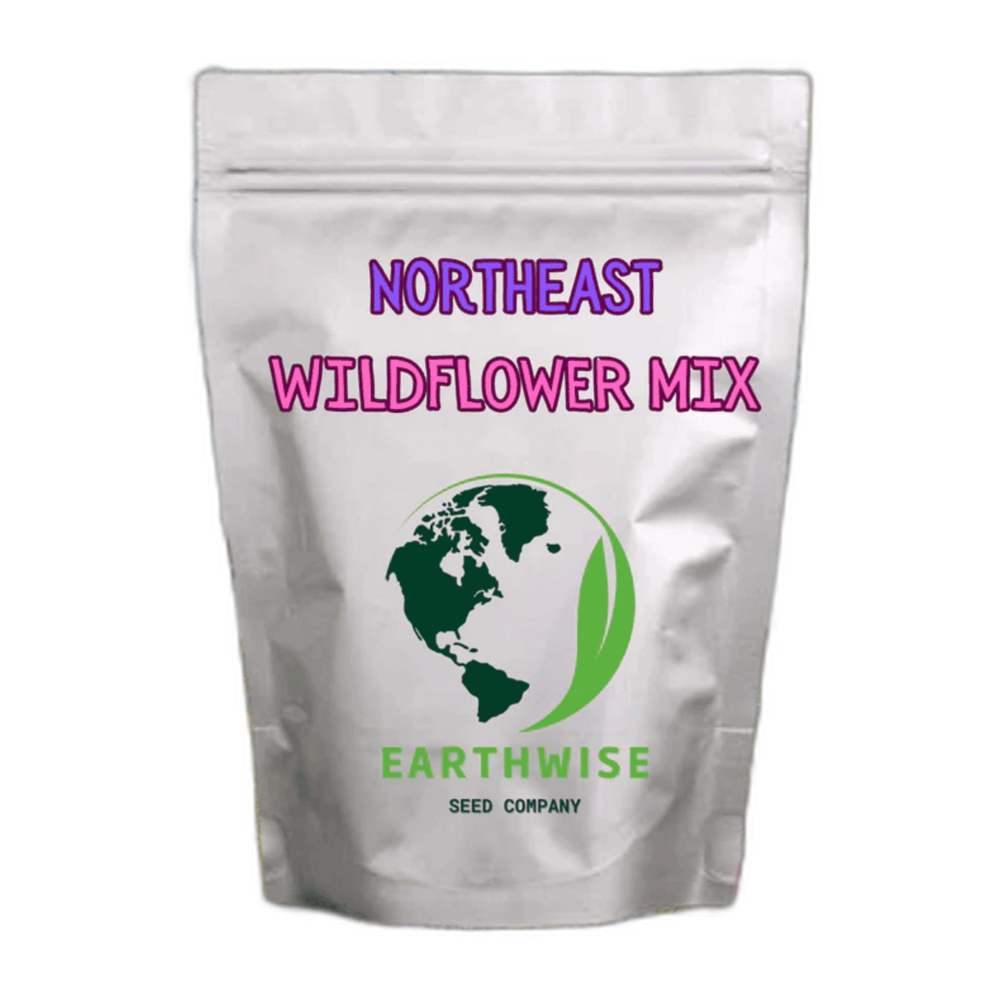 Earthwise Seed Company Northeast Native Wildflower Seed Grass Seeds, 1 lb - Hardy, Covers 2000 Sq. ft.