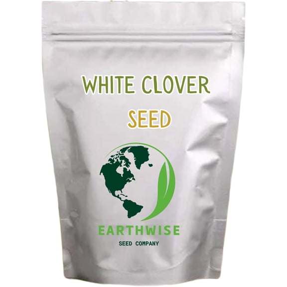 Earthwise Seed Company White Dutch Clover Lawn Seed,1 Pound, Covers 2000 Sq Ft