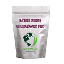 Earthwise Shady Native Wildflower Seed Mix, 1/4 lb, Pollinator-Friendly, Shade-Tolerant Wildflowers,175 sq. ft.