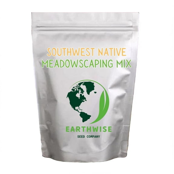 Earthwise Southwest Native Meadowscaping Mix, 1 lb, Alternative Lawn & Wildflower Seeds, Drought-Tolerant, Covers 1000 Sq. ft.