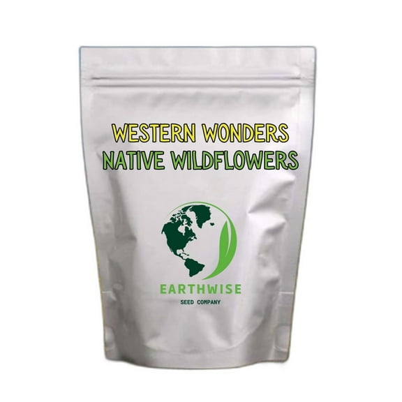 Earthwise Western Wonders Wildflower Seed Mix, 1lb, Attracts Bees & Butterflies, Native & Easy-Grow, Covers 2000 Sq. ft.