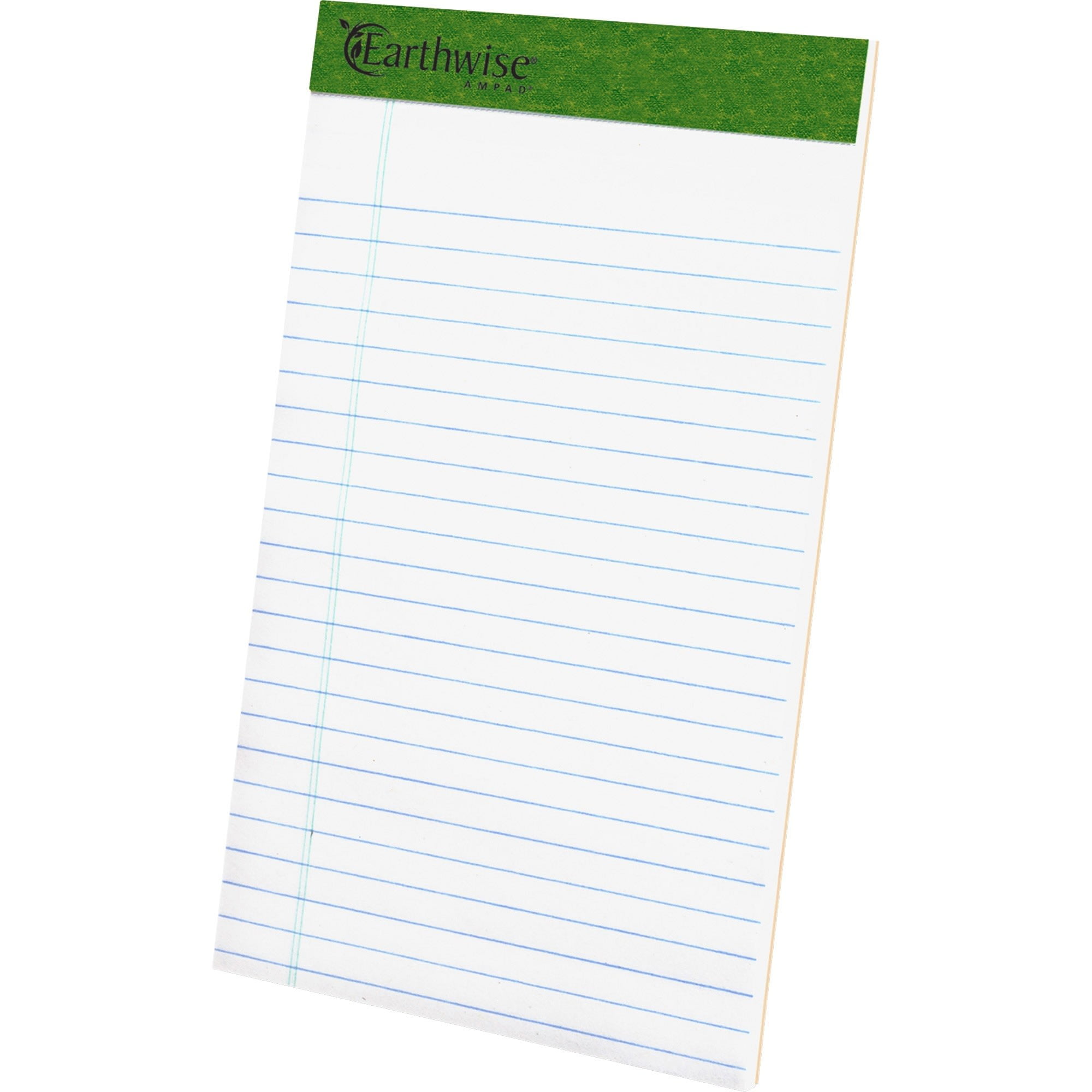 Earthwise by Ampad Recycled Writing Pad Narrow 5 x 8 White Dozen 20152