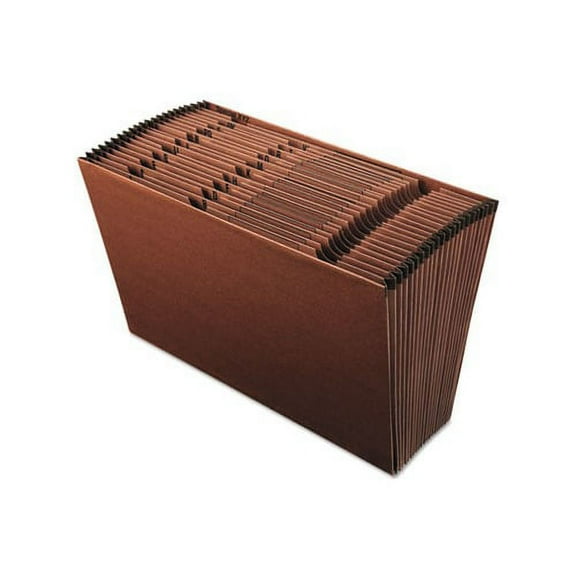 Earthwise by Pendaflex 100% Recycled Indexed Expanding File 21 Sections, Legal Size, Red Fiber