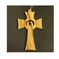 thumbnail image 1 of Earthwood 143288 3.5 in. Olive Wood-Holy Family in Flared Cross Ornament, 1 of 3