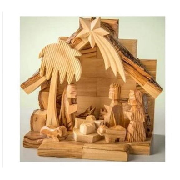 Figurine-Olive Wood-Nativity (3" x 5")
