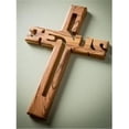 thumbnail image 1 of Earthwood 156164 8 in. Olive Wood Large Jesus Wall Cross, 1 of 4
