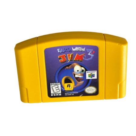 Earthworm Jim 3D (Nintendo 64 N64) Genuine Tested-New - Tested