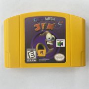 Earthworm Jim 3D Video Game Cassette Card for Nintendo N64 Game Card Gold -