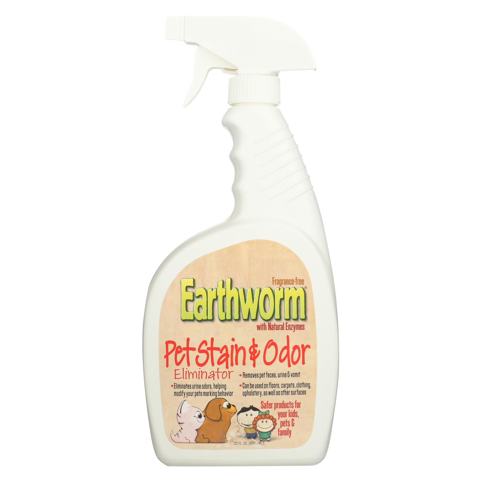 Earthworm Pet Stain and Odor Eliminator Case of 6 32 FL oz