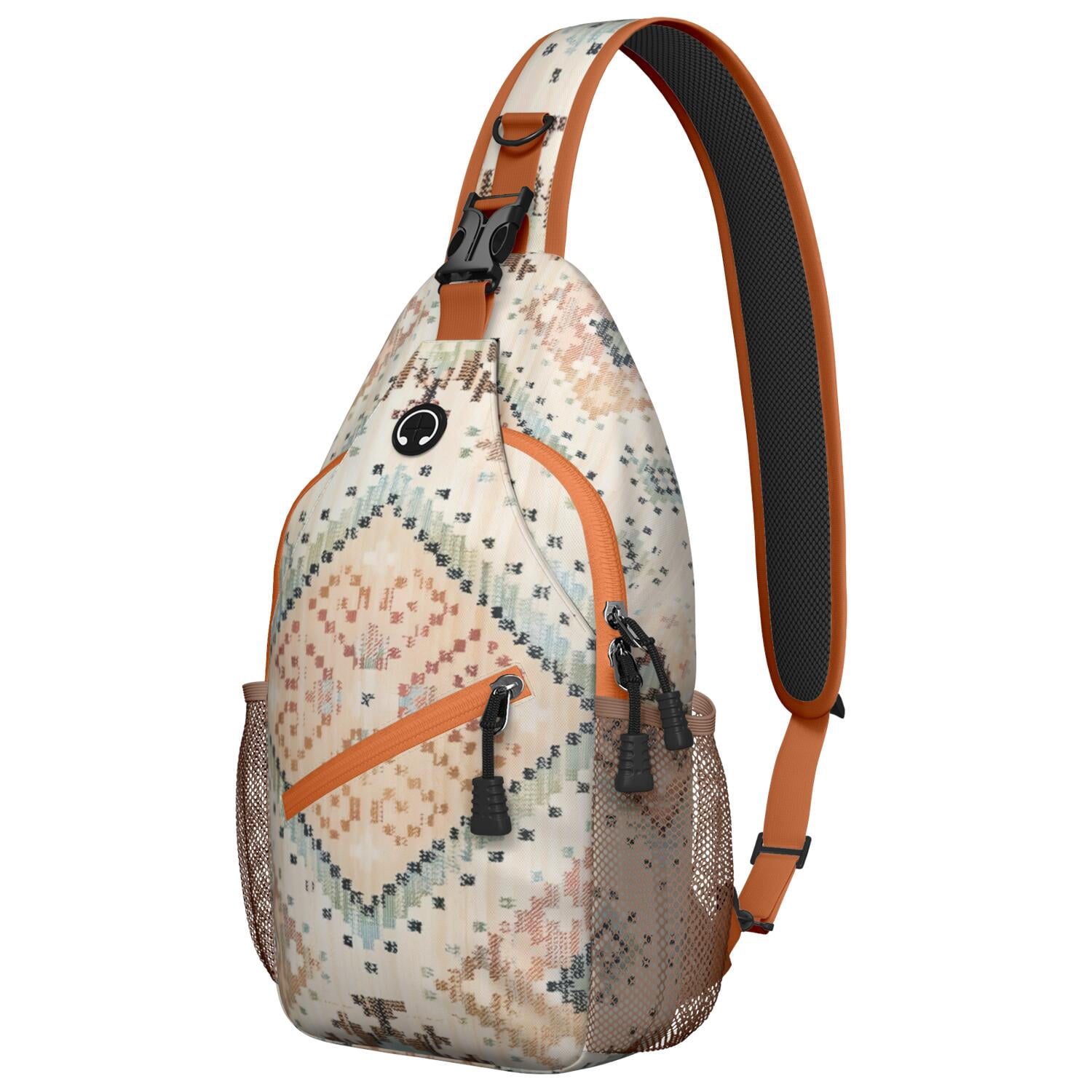 Earthy Aesthetic Crossbody Bag Durable Chest Backpack for Outdoor Adventures Rustic & Versatile