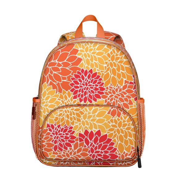 Earthy Aesthetic Student Backpack – Boho Style Abstract Floral Lightweight Student School Bag for Students