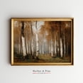 thumbnail image 1 of Earthy Birch Grove Autumn Classic Nature Wall Art Fall Decor, UNFRAMED Size 30x30, 1 of 1