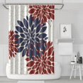 thumbnail image 1 of Earthy Boho Tribal Shower Curtain 72x72 Inches Quick-Dry Polyester Curtain with Plastic Hooks Artistic Ethnic Style, 1 of 5