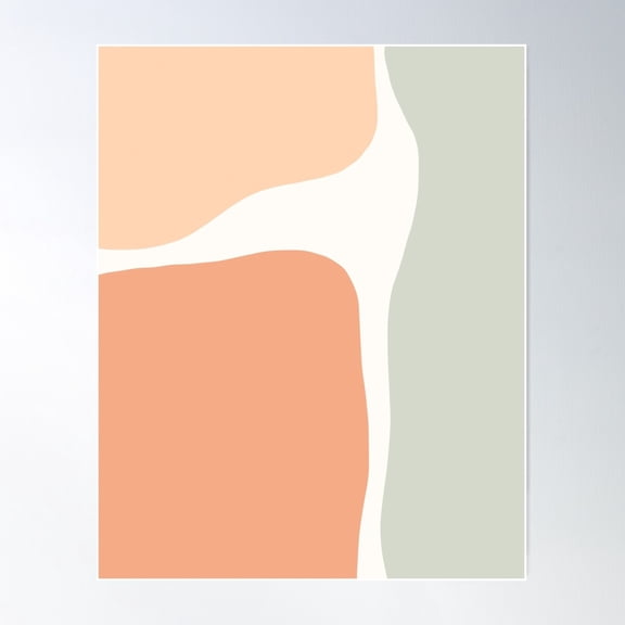 Earthy Boho Vibes Abstract Poster Wall Art, Modern Wall Decor For Living Room Bedroom, 8x12 UNFRAMED