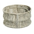 thumbnail image 1 of Earthy Elegance Beige Leather Storage Baskets - Set of 2, 1 of 2