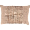 thumbnail image 1 of Earthy Jute Banded Outdoor Down Filled Throw Pillow, 1 of 4