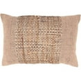 thumbnail image 1 of Earthy Jute Banded Outdoor Poly Filled Throw Pillow, 1 of 4