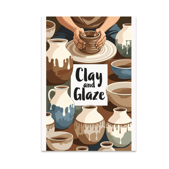 Earthy Pottery Art Wall Decor - Home Decor Enthusiast - 13x19 Poster Print