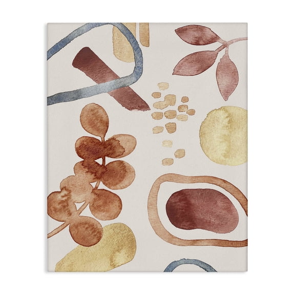 Stupell Industries Earthy Soft Nature Shapes Canvas Wall Art, design by Camila Juncos, 48 x 36