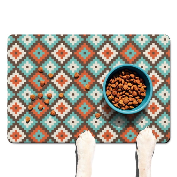 Earthy Style Dish Drying Mat Non-Slip Absorbent Quick Dry Waterproof Washable for Kitchen Counter or Sink Area