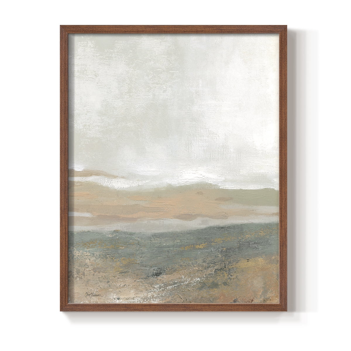Earthy Textures in Paper Solid Wood 11 x 14 Framed Print