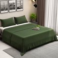 thumbnail image 1 of Earthy Threads Queen Sheet Set - 100% Organic Bamboo 4 Piece Set - Luxurious Silky & Soft - Cooling for Hot Sleepers - Hotel Luxury Bed Sheets - 16"inch Deep Pockets (Avocado Green Dobby), 1 of 9