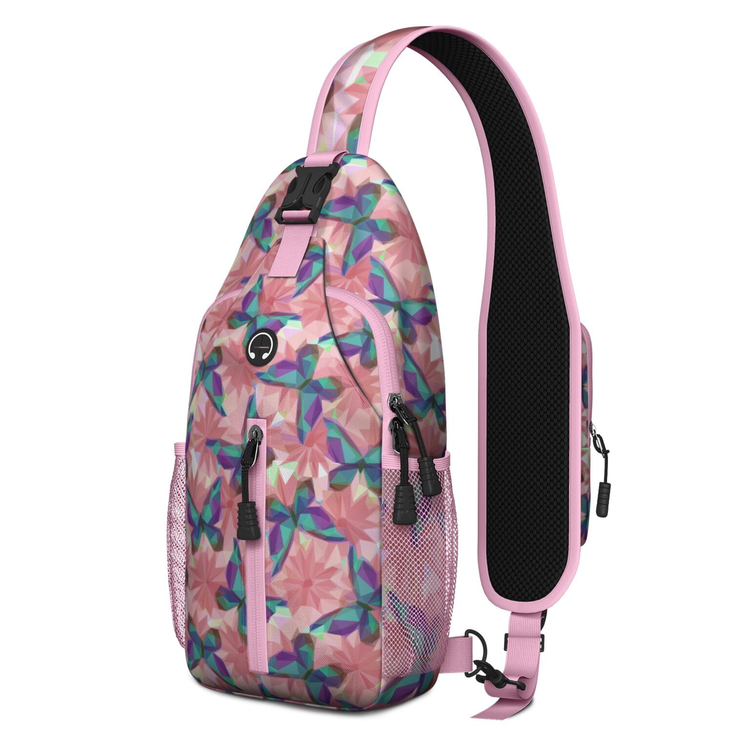 Earthy Vintage Tribal Folk Style Hiking Daypack for Women Men – Smooth-glide zippers, Compact design, Partitioned main compartment – Aesthetic Bohemian Vintage Design for Travel, Hiking, Outdoor