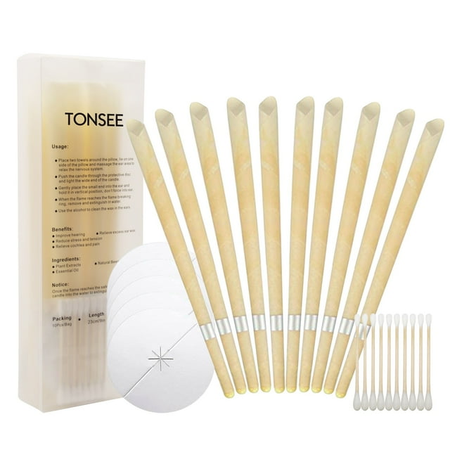 Earwax Candles Cones Hollow Blend Cones Beeswax Ear Cleaning Hearing